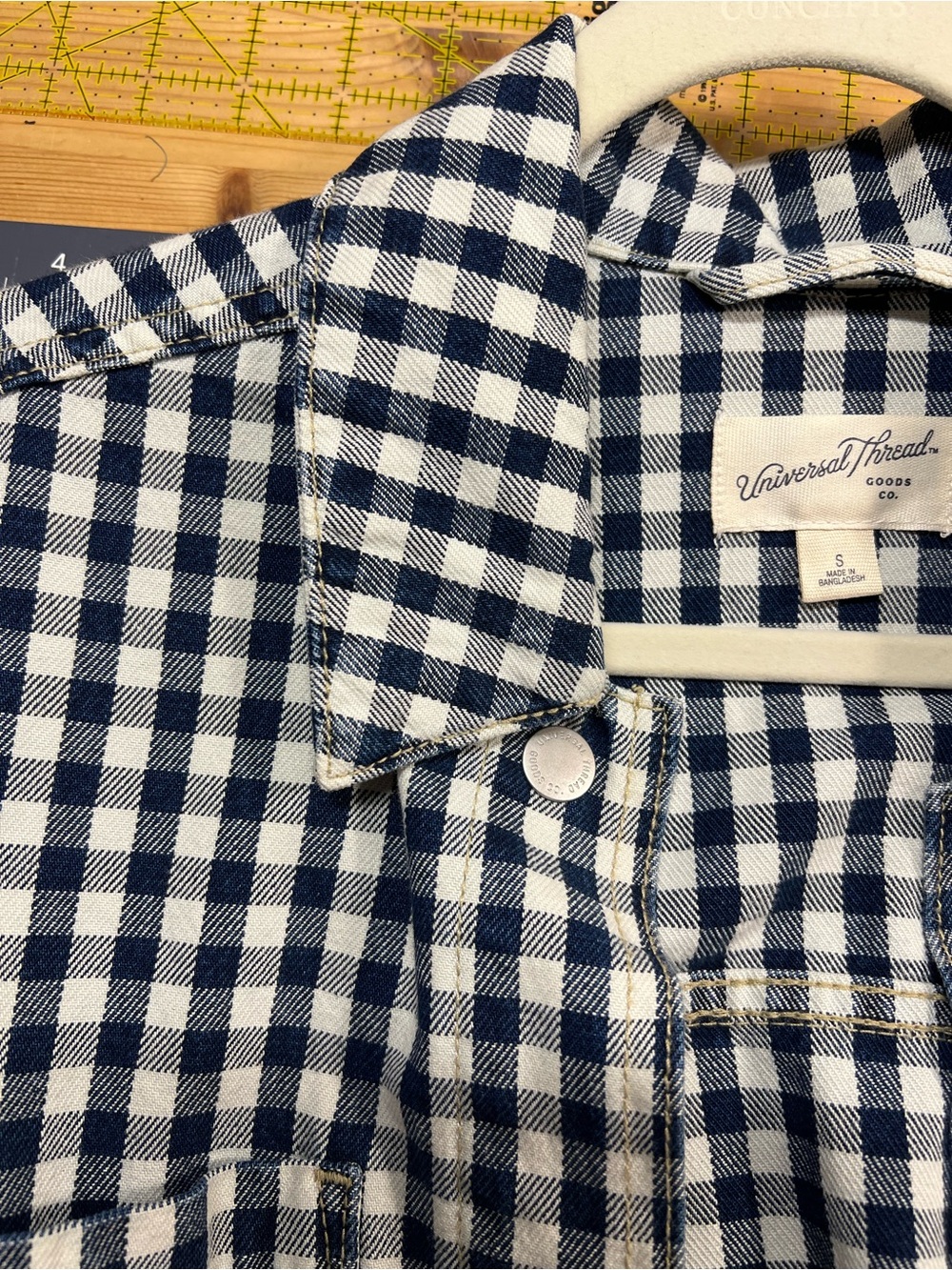 Universal Thread Gingham Chore Jacket - Picture 5 of 5